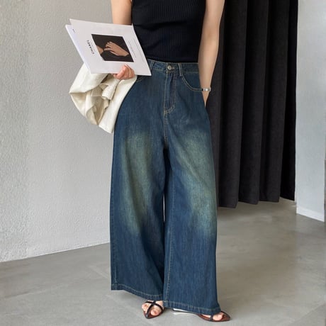 vintage wide denim pants｜ヴィンテージワイドデニムパンツ　HC1038