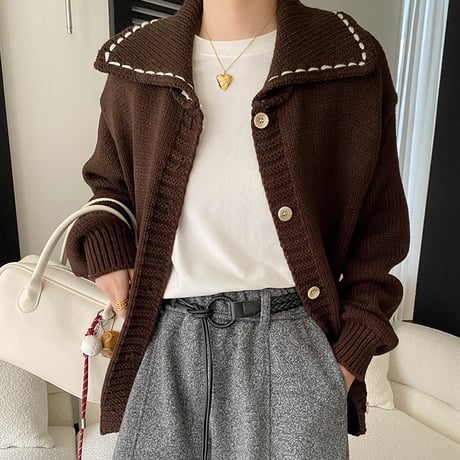 Soft Stitch Knit Cardigan｜ソフトステッチニットカーディガン （3color）　 HA1039