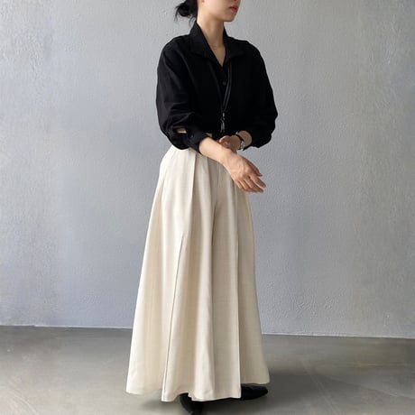 wide pleats long pants｜プリーツワイドロングパンツ（2color）　HC1037