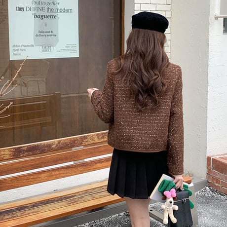 Tweed Classic Short Jacket｜ツイードクラシックショートジャケット（2color）　 HA1025