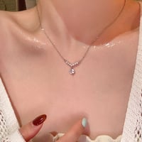 Micro Drop Stone Necklace｜マイクロドロップストーンネックレス　HI1008