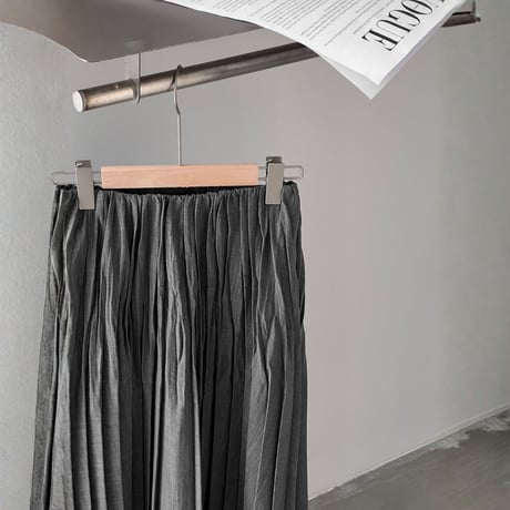 mist gray pleated skirt｜ミストグレープリーツスカート　HD1026
