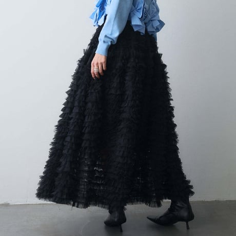 Soft Tulle Layered Skirt｜ソフトチュールティアードスカート（2color）　HD1020