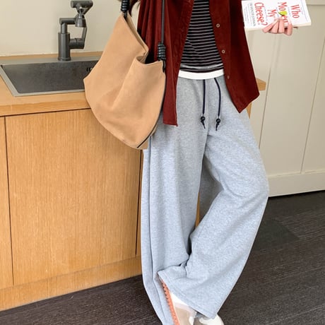 Color Block Fleece Wide Pants｜カラーブロックフリースワイドパンツ（5color）　HC1015