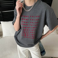 Letter Print Tee｜レタープリント半袖Tシャツ（3color）　HB1026