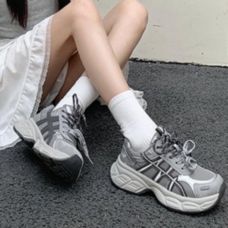 Air Mesh Chunky Sneakers｜エアメッシュチャンキースニーカー　HG1025