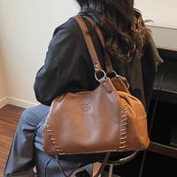 Stitch Detail Soft Bag｜ステッチデザインソフトショルダーバッグ（3color）　 HH1011