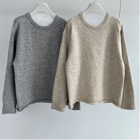 Soft Knit Relax Set｜ソフトニットトップス＆ショートパンツセットアップ（2color）　HF1017