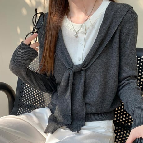 Soft Sailor Knit Top｜ソフトセーラーニットトップス（3color）　HB1081