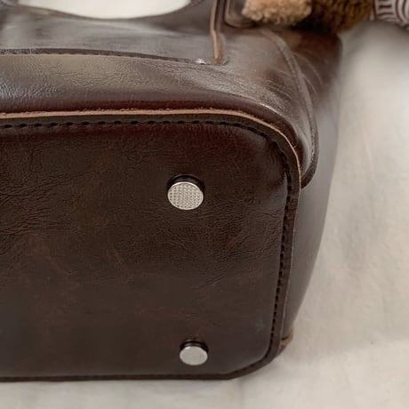 Soft Bucket hand Bag｜クマチャーム付きソフトバケットハンドバッグ（3color）　 HH1004