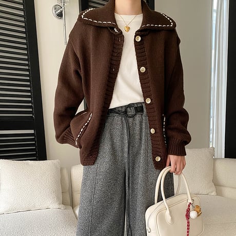 Soft Stitch Knit Cardigan｜ソフトステッチニットカーディガン （3color）　 HA1039