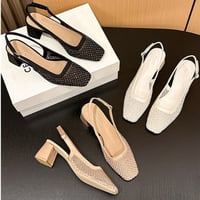 mesh sparkle slingback heel｜メッシュスパークルスリングバックヒール（3color）　HG1031