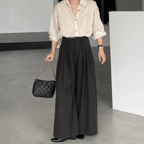 pleats wide pants｜プリーツワイドパンツ　HC1036