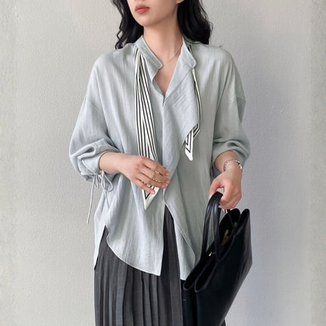 scarf tie airy blouse｜スカーフタイエアリーブラウス（2color）　HB1087
