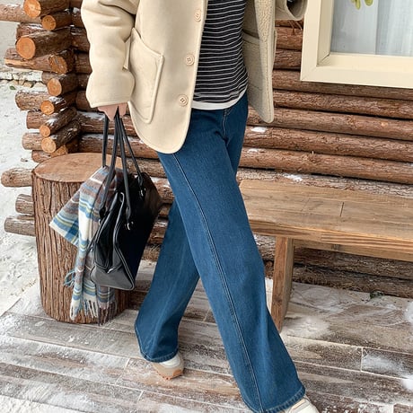 High Waist Flare Denim Pants｜ハイウエストフレアデニムパンツ　HC1010