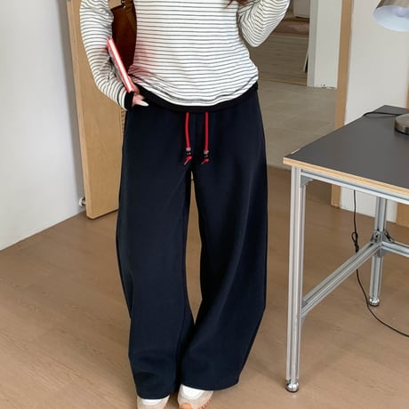 Color Block Fleece Wide Pants｜カラーブロックフリースワイドパンツ（5color）　HC1015