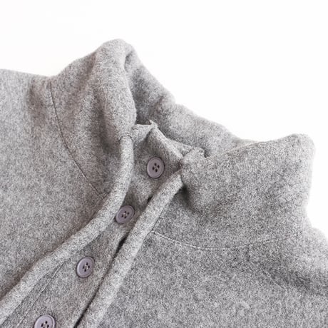 Button Highneck Pullover｜ ボタンハイネックプルオーバー （3color）　 HB1038