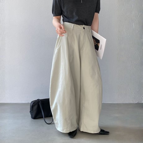 wide curve tuck pants｜ワイドカーブタックパンツ（3color）　HC1034