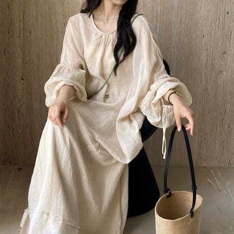 soft linen blouse set｜ソフトリネンブラウスセットアップ（2color）　HF1021