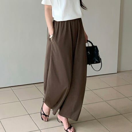 Relax Wide Pants｜ソフトリラックスワイドパンツ（5color）　HC1028