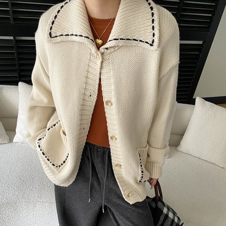 Soft Stitch Knit Cardigan｜ソフトステッチニットカーディガン （3color）　 HA1039