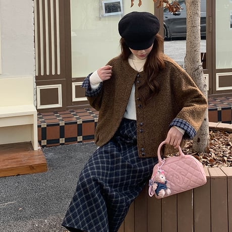Cozy Boucle Button Jacket｜コージーブークレボタンジャケット（2color）　HA1011