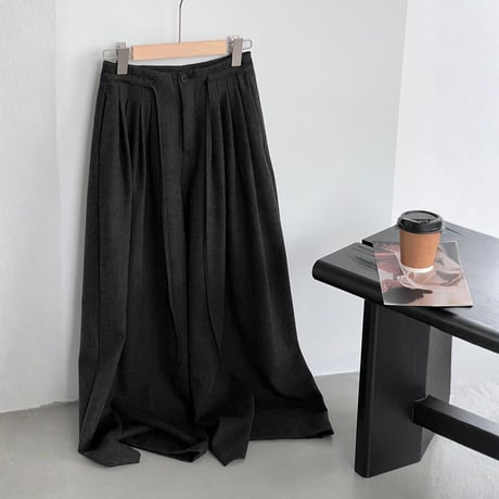 pleats wide pants｜プリーツワイドパンツ　HC1036
