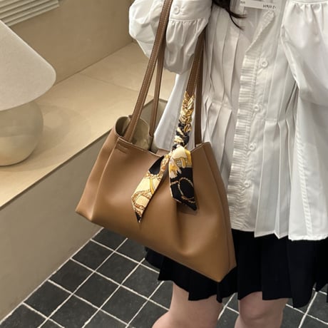 scarf set soft shoulder bag｜スカーフセットソフトショルダーバッグ（4color）　HH1037
