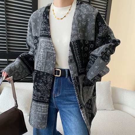 Vintage Patchwork Warm Coat｜ヴィンテージパッチワークウォームコート　 HA1043