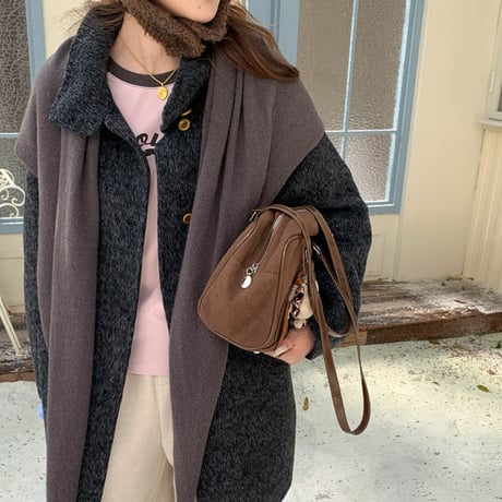 Double-Face Wool Shawl Coat｜ダブルフェイスウールショールコート（4color）　HA1000