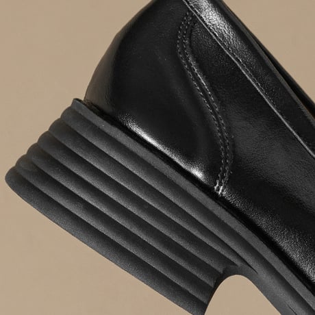 Flower Metal Chunky Loafer｜フラワーメタルチャンキーヒールローファー（2color）　 HG1002