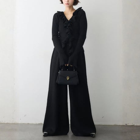 Frill Knit Set｜フロントフリルニットセットアップ（4color）　HF1012