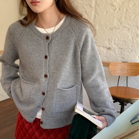 Round Knit Cardigan｜ラウンドニットカーディガン（4color）　HA1010
