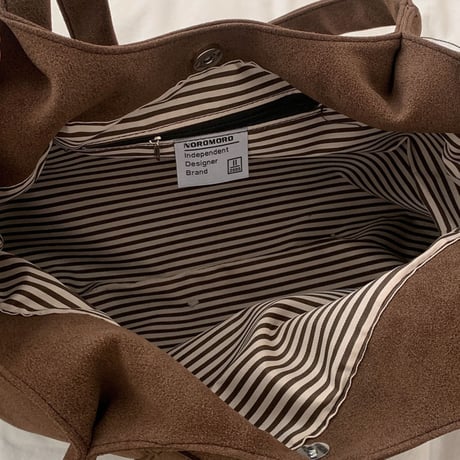 Soft Suede Logo Tote Bag｜ソフトスエードロゴトートバッグ（4color）　 HH1008