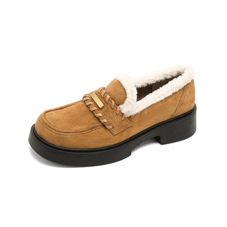 Soft Fleece Loafers｜ボアライニングローファー（2color）　HG1009