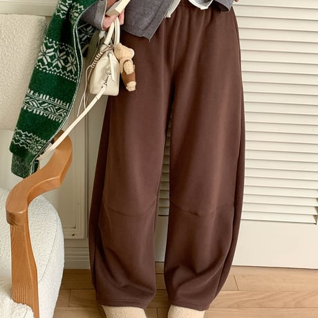 Soft Fleece Wide Sweat Pants｜裏起毛ワイドスウェットパンツ（3color）　HC1001