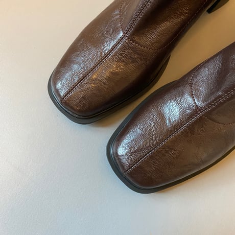 Square Ankle Boots｜スクエアトゥアンクルブーツ（2color）　HG1008