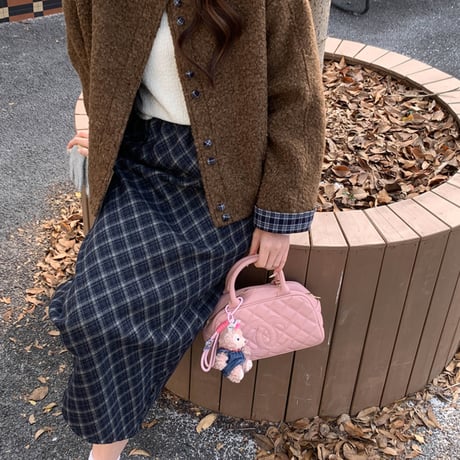 Soft Check Midi Skirt｜ソフトチェックミディスカート（3color）　HD1000