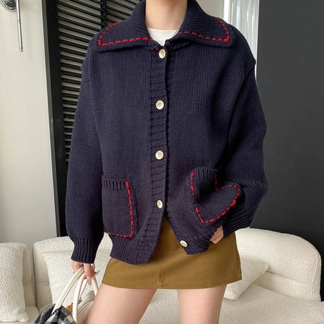 Soft Stitch Knit Cardigan｜ソフトステッチニットカーディガン （3color）　 HA1039