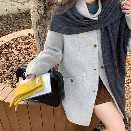 Double-Face Wool Shawl Coat｜ダブルフェイスウールショールコート（4color）　HA1000