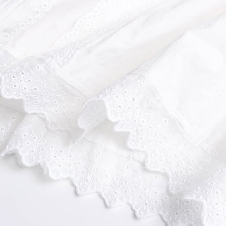 Lace Pleats Blouse & Skirt Set｜レース×プリーツブラウス＆スカートセットアップ　HF1013