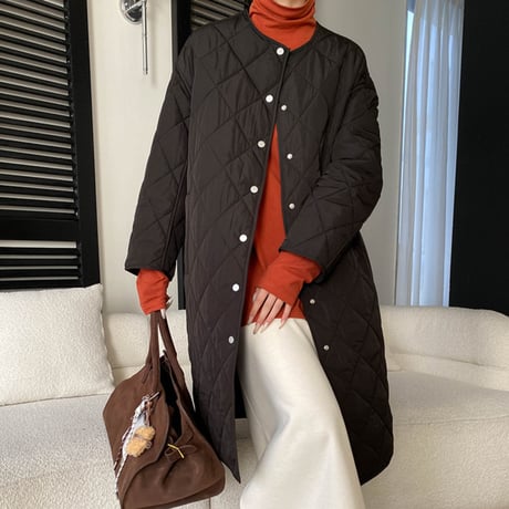 Quilting Long Coat｜キルティングロングコート（2color）　 HA1034