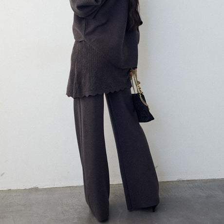 Layer Knit Set｜レイヤード風ニットセットアップ（3color）　HF1009