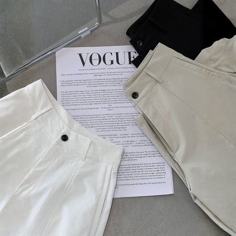 wide curve tuck pants｜ワイドカーブタックパンツ（3color）　HC1034