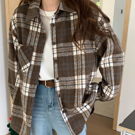 Warm Check Fleece Shirt Jacket｜ウォームチェックフリースシャツジャケット（3color）　 HA1030