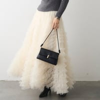 Soft Tulle Volume Skirt｜ソフトチュールフレアロングスカート（3color）　HD1021