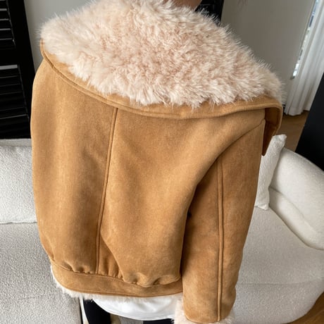 Faux Mouton Short Jacket｜フェイクムートンショートジャケット （2color）　 HA1038