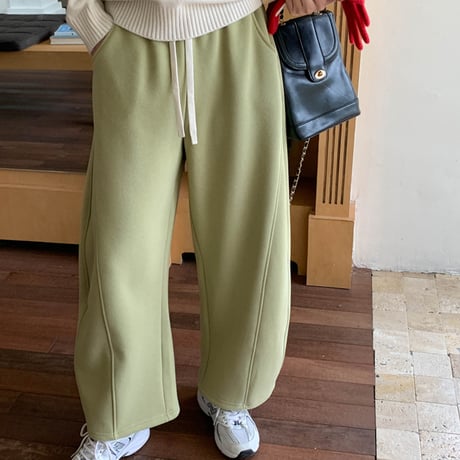 Warm Relax Wide Pants｜裏起毛リラックスワイドパンツ（9color）　HC1016