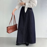 natural denim flare skirt｜ナチュラルデニムフレアスカート　HD1024