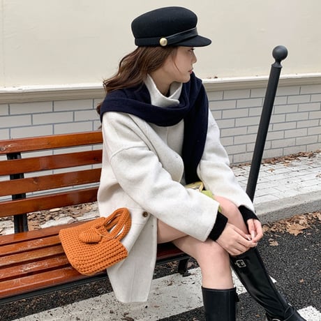 Double-Face Wool Shawl Coat｜ダブルフェイスウールショールコート（4color）　HA1000